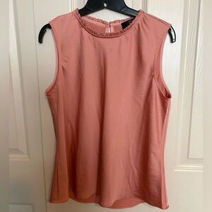 J Crew ruffle neck shell